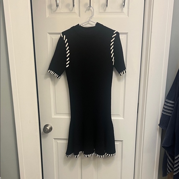 En Saison Black Dress with White Trim - Picture 3 of 6